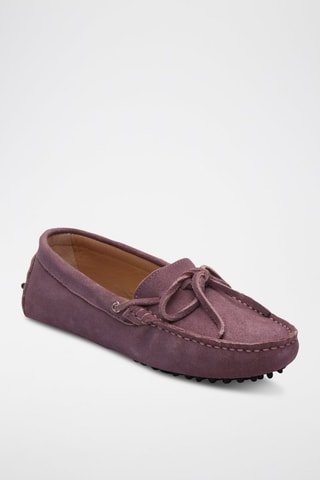 Mocassins en nubuck - Violet