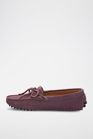 Mocassins en nubuck - Violet