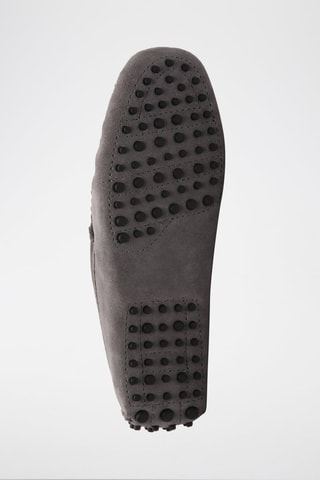 Mocassins en croûte de cuir nubuck Cole - Gris