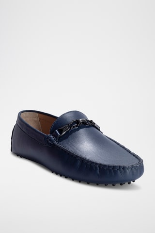 Mocassins en cuir Kurt - Bleu
