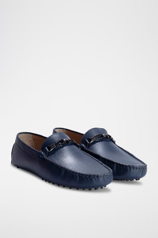 Mocassins en cuir Kurt - Bleu