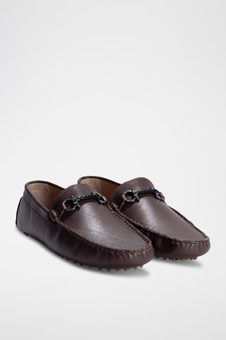 Mocassins en cuir nappa Felix - Marron