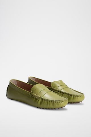 Mocassins en cuir Deira - Vert