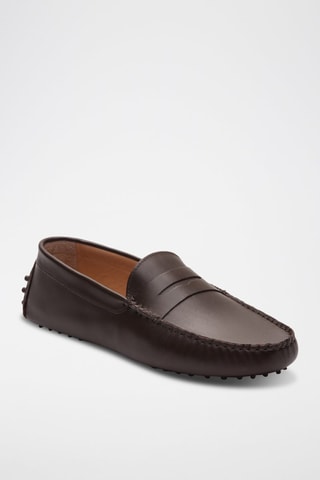Mocassins en cuir nappa Cole - Marron