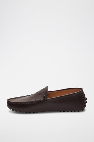 Mocassins en cuir nappa Cole - Marron
