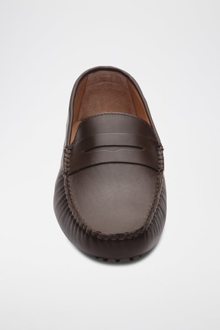 Mocassins en cuir nappa Cole - Marron