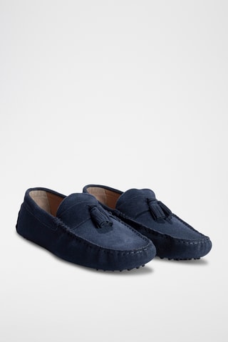 Mocassins en nubuck EARL - Bleu