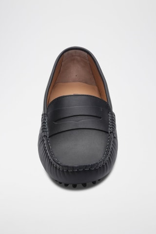 Mocassins en cuir nappa Thandie - Bleu