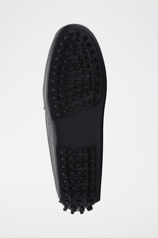 Mocassins en cuir nappa Thandie - Bleu