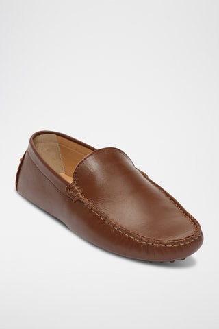Mocassins en cuir nappa Lenny - Camel