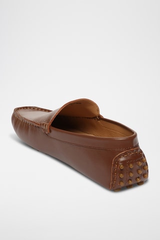 Mocassins en cuir nappa Lenny - Camel