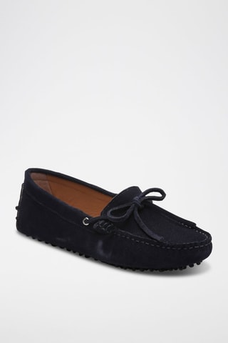 Mocassins en nubuck Newton - Bleu