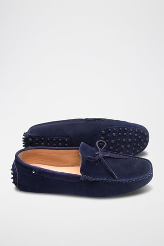Mocassins en nubuck Andy - Bleu