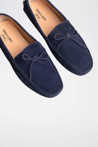 Mocassins en nubuck Andy - Bleu
