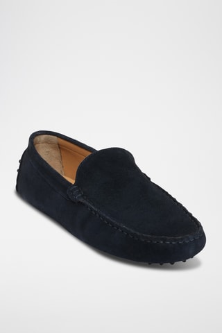 Mocassins en nubuck Lenny - Bleu