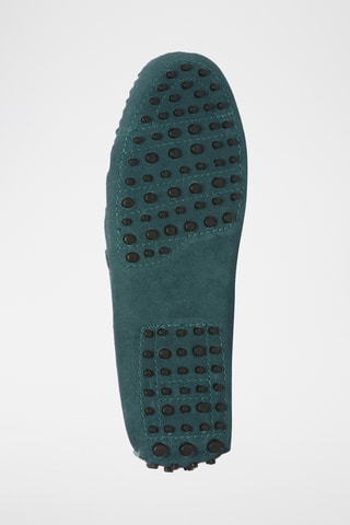 Mocassins en nubuck EARL - Turquoise