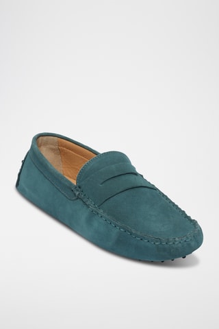 Mocassins en nubuck Cole - Bleu
