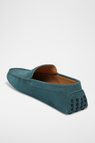 Mocassins en nubuck Cole - Bleu