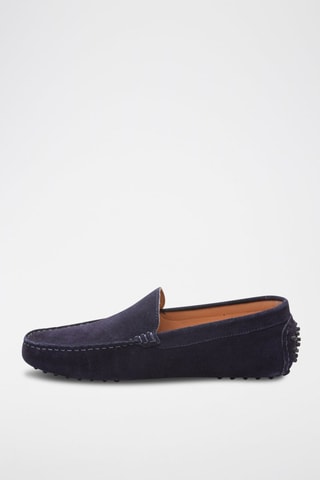 Mocassins en nubuck Cambridge - Bleu