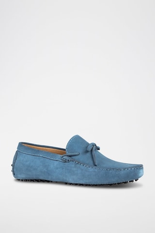 Mocassins en nubuck Johnny - Bleu