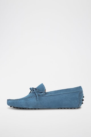 Mocassins en nubuck Johnny - Bleu