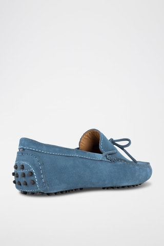 Mocassins en nubuck Johnny - Bleu