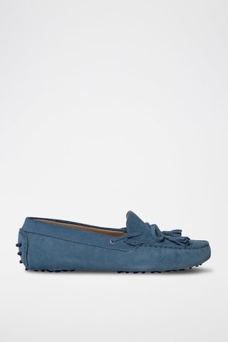 Mocassins en nubuck Lily - Bleu