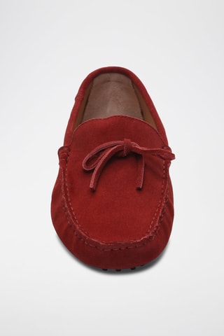Mocassins en nubuck Fabian - Rouge