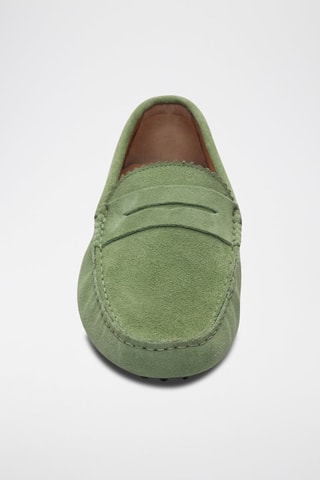 Mocassins en nubuck Lew - Vert