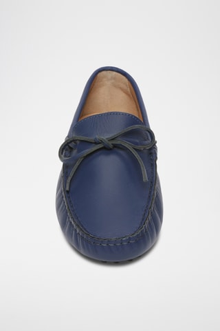Mocassins en cuir nappa Johnny - Bleu