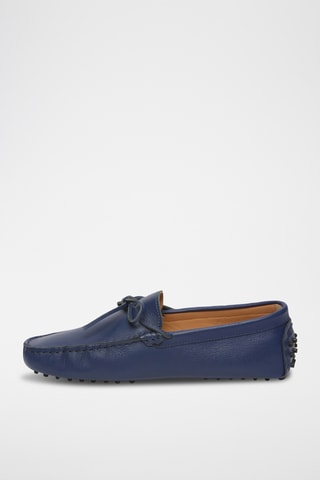 Mocassins en cuir nappa Johnny - Bleu