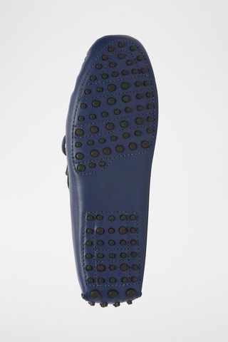 Mocassins en cuir nappa Johnny - Bleu