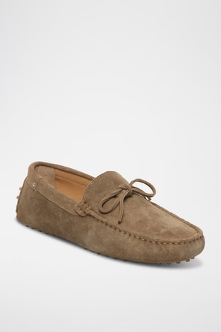 Mocassins en nubuck Andy - Kaki