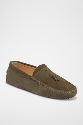 Mocassins en nubuck Dalton - Vert