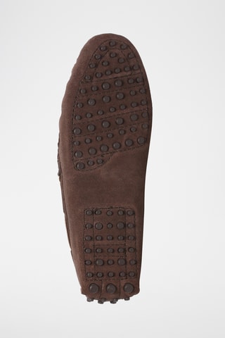 Chaussures bateau en nubuck Xalian - Marron