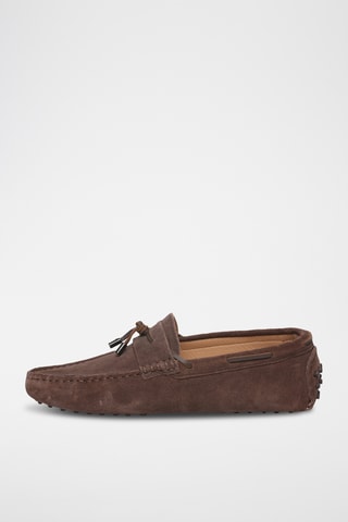 Chaussures bateau en nubuck Xalian - Marron