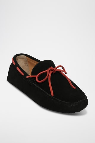 Chaussures bateau en cuir Quid - Noir