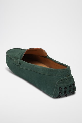 Mocassins en nubuck Thandie - Vert
