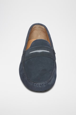 Mocassins en nubuck Drake - Bleu