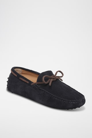 Chaussures bateau en nubuck Tivaro - Bleu