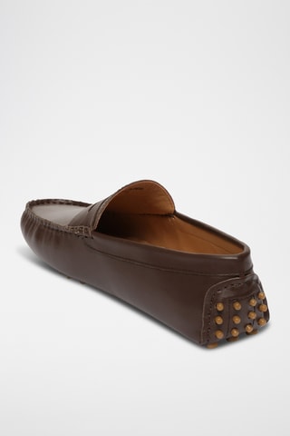 Mocassins en cuir nappa Wales - Marron