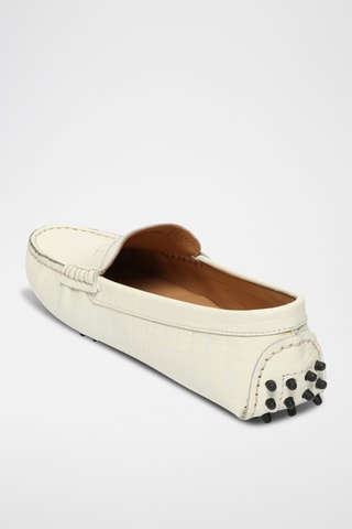 Mocassins en cuir Deira - Blanc