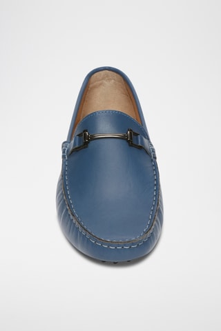 Mocassins en cuir nappa Harold - Bleu