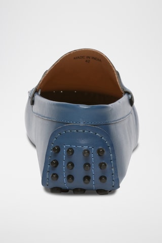Mocassins en cuir nappa Harold - Bleu