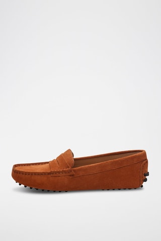 Mocassins en nubuck Thandie - Orange