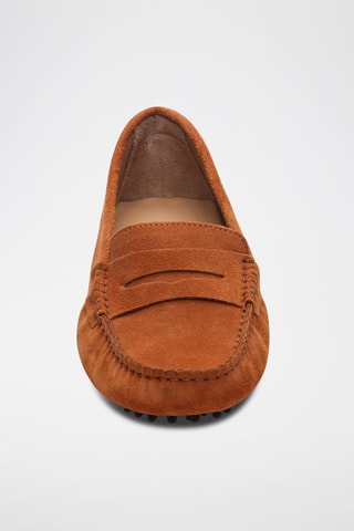 Mocassins en nubuck Thandie - Orange