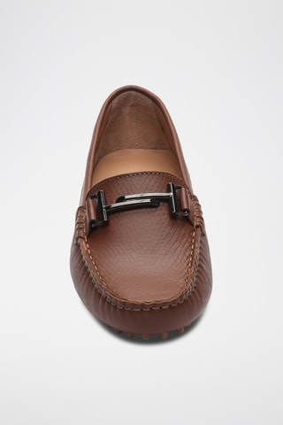 Mocassins en cuir nappa Bandy - Marron