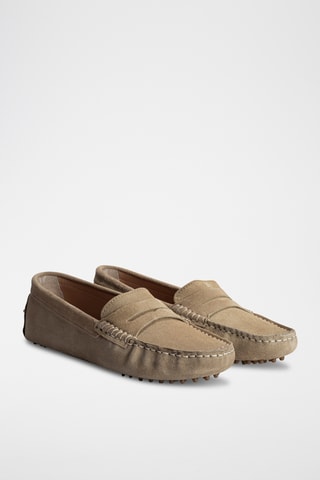 Mocassins en nubuck Thandie - Beige
