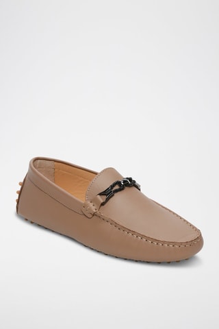 Mocassins en cuir nappa Kurt - Marron