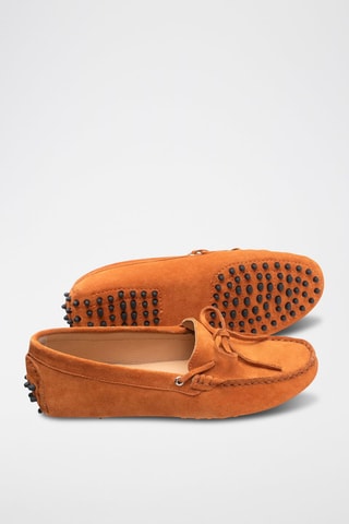 Mocassins en nubuck Newton - Orange